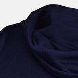 Nean Draped Kaftan Gown Navy