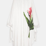 Nean Floral Embroidered Shirt Dress Off White