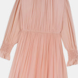 Gathered Chiffon Maxi Dress