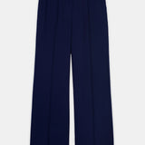 Nean Tailored Wide-Leg Trousers Navy