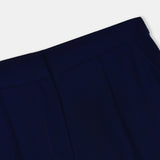 Nean Tailored Wide-Leg Trousers Navy