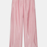 Nean Metallic Pink Wide-Leg Trousers Light Pink