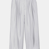 Nean Metallic Silver Wide-Leg Trousers Silver