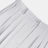 Nean Metallic Silver Wide-Leg Trousers Silver