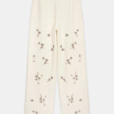 Crystal-Embellished Wide-Leg Pants