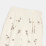 Crystal-Embellished Wide-Leg Pants