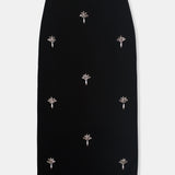 Nean Embellished Midi Skirt Black