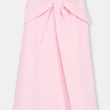 Nean Draped Detail Midi Skirt Pink