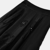 Nean Embellished Organza Maxi Skirt Black
