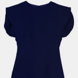 Nean Structured Sleeve Top Navy