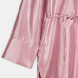 Nean Metallic Pink Longline Shirt Light Pink