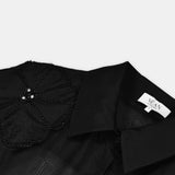 Nean Sheer Embellished Shirt Black