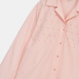 Embellished-Yoke Relaxed Shirt