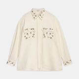 Crystal-Embellished Oversized Shirt