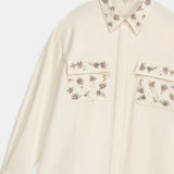 Crystal-Embellished Oversized Shirt