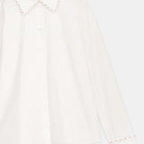 Bead-Embellished Collared Shirt