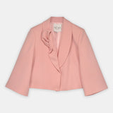 Nean Draped Lapel Tailored Jacket Blush