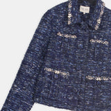 Crystal-Embellished Tweed Jacket