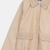 Pearl-Embellished Utility Jacket