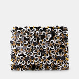 Nean Crystal Embellished Clutch Bag Black