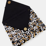 Nean Crystal Embellished Clutch Bag Black