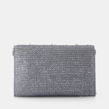 Nean Embellished Clutch Bag Silver