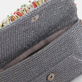 Nean Embellished Clutch Bag Silver