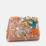 Nean Flowers Embellished Clutch Bag Pink