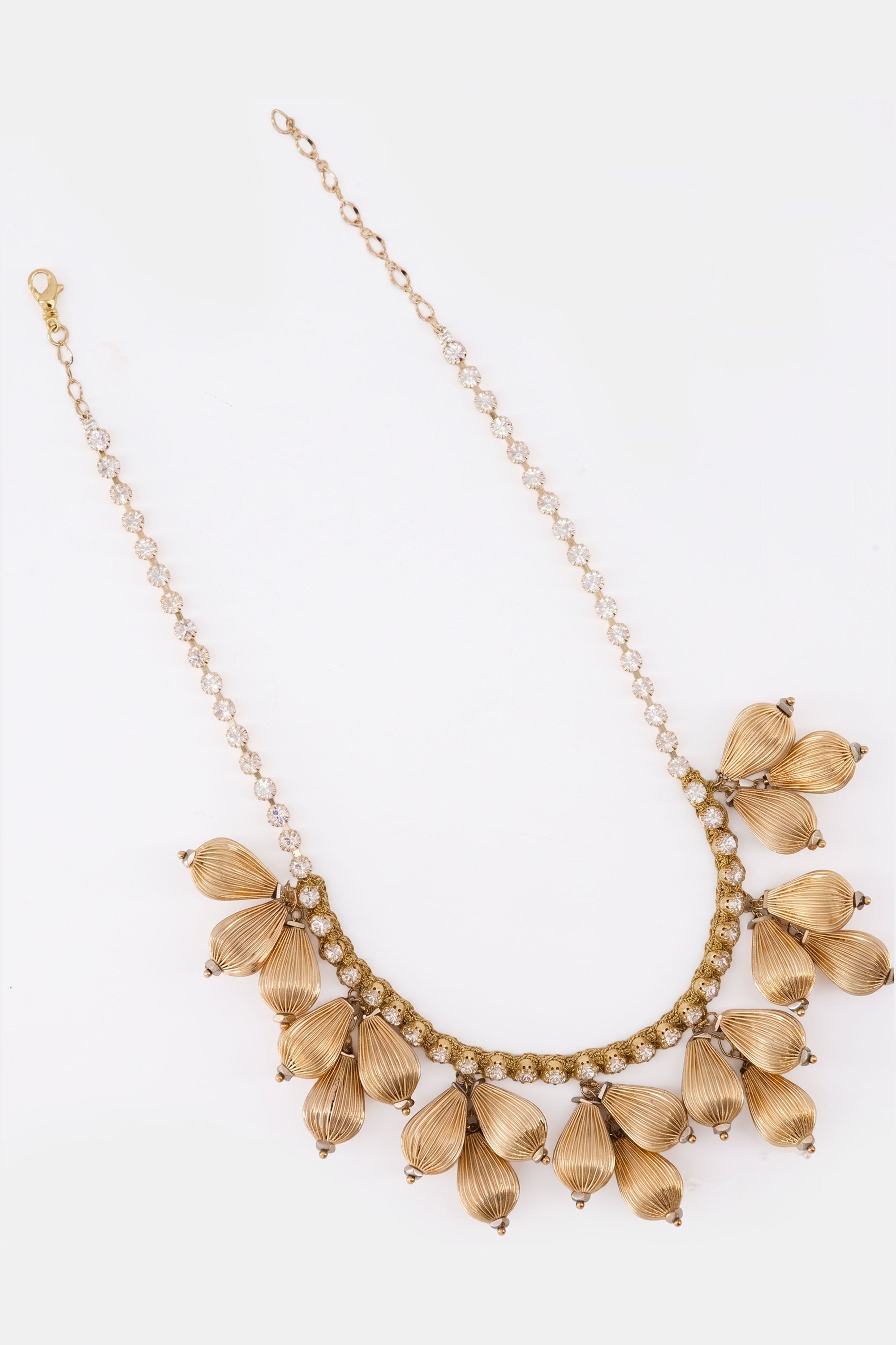 Crystal Embellished Charm Necklace