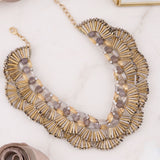 Crystal Embellished Chocker Necklace