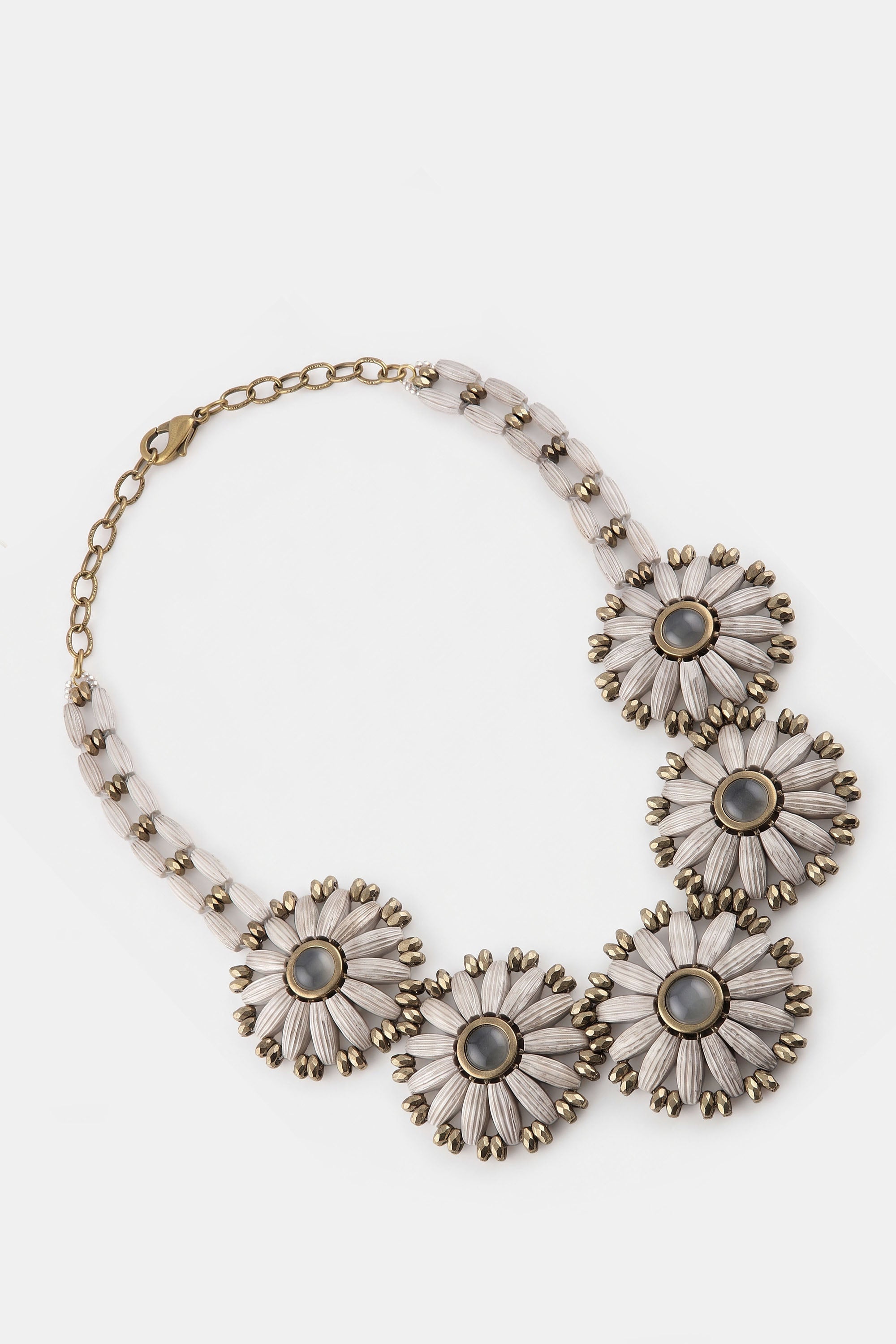 Crystal Flowers Necklace