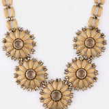 Crystal Flowers Necklace