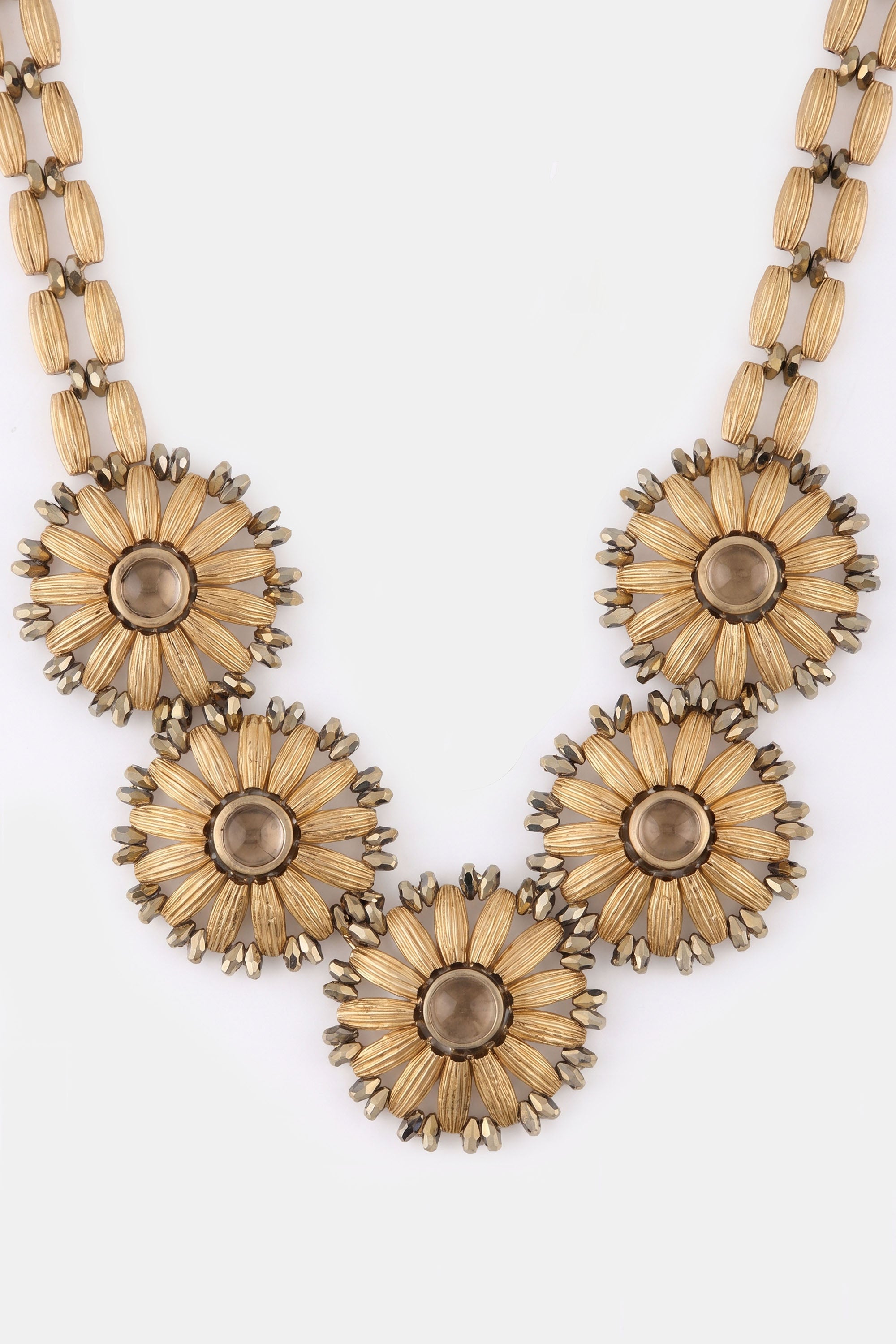 Crystal Flowers Necklace