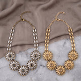 Crystal Flowers Necklace