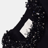 Nean Embellished Collar Cropped Jacket Black