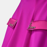 Nean Strapless Pocket Detail Gown Fuchsia