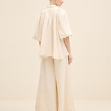 Linen Wide-Leg Trousers