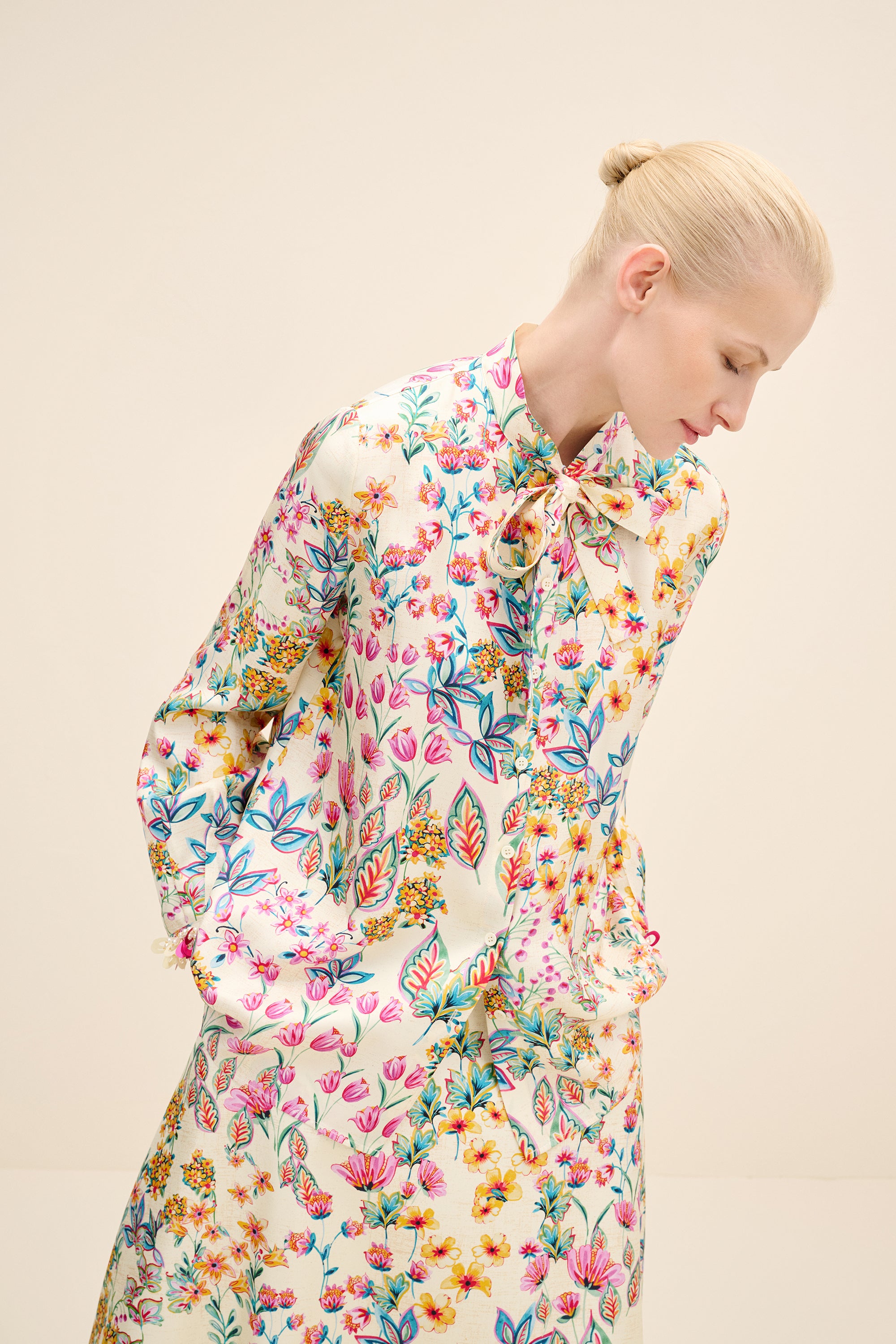Floral Silk Blouse