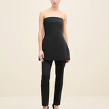 Strapless Tailored Peplum Top