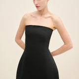 Strapless Tailored Peplum Top