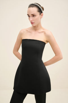 Strapless Tailored Peplum Top
