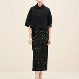 Crystal Embellished Midi Dress