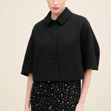 Cropped Sculptural Jacket