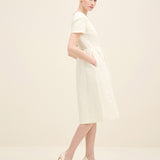 Embellished Bib Jacquard Mini Dress