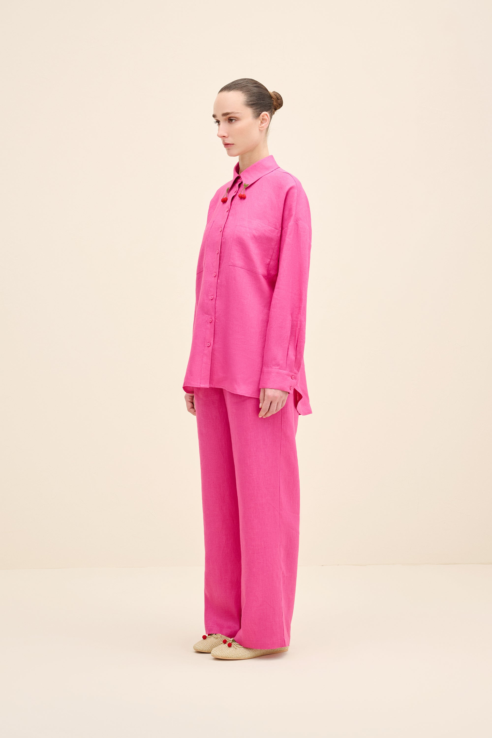 Drawstring Linen Trousers