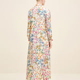 Floral Silk Maxi Dress