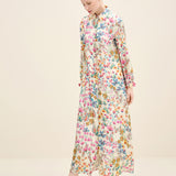 Floral Silk Maxi Dress