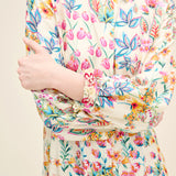 Floral Silk Maxi Dress