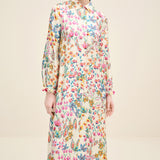 Floral Silk Maxi Dress
