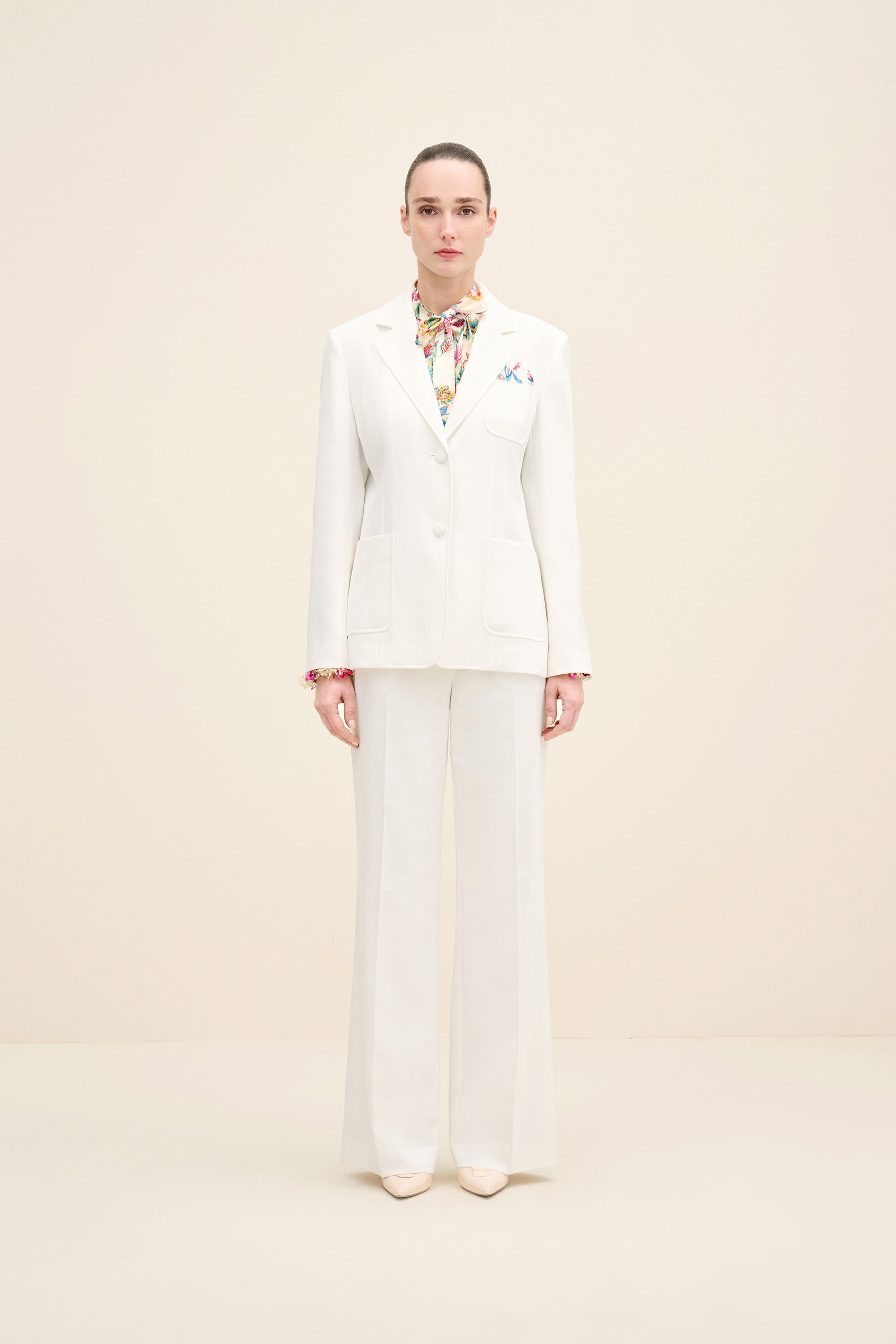 Tailored Crepe Blazer